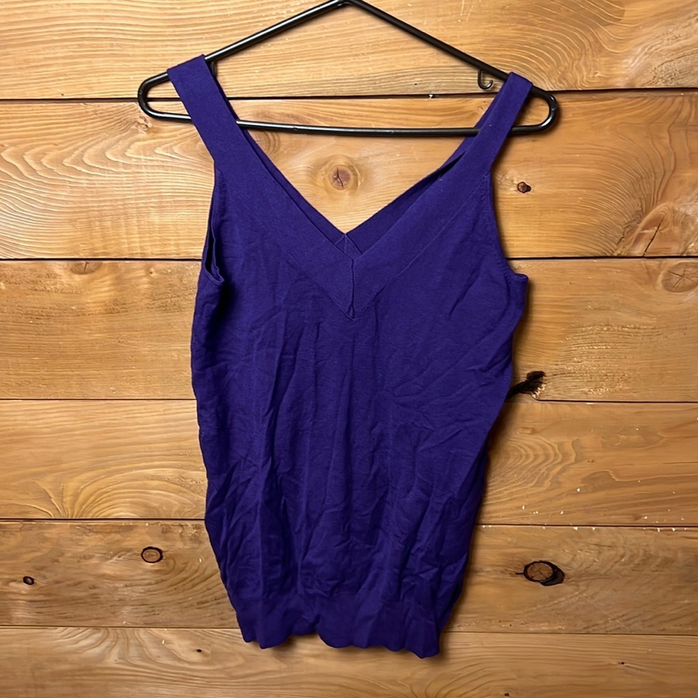 Forever women top shirt tank sleeveless summer Md purple casual lightweight NWOT